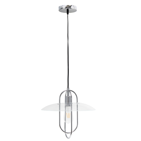 LALIA HOME Lalia Home 1 Light Elongated Metal Pendant Light, Chrome LHP-3000-CH